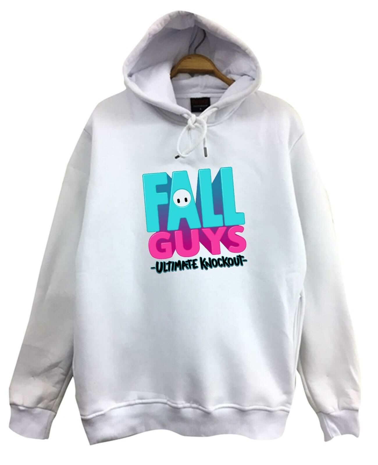 Fall Guys Oyun Baskılı Kapüşonlu Sweatshirt