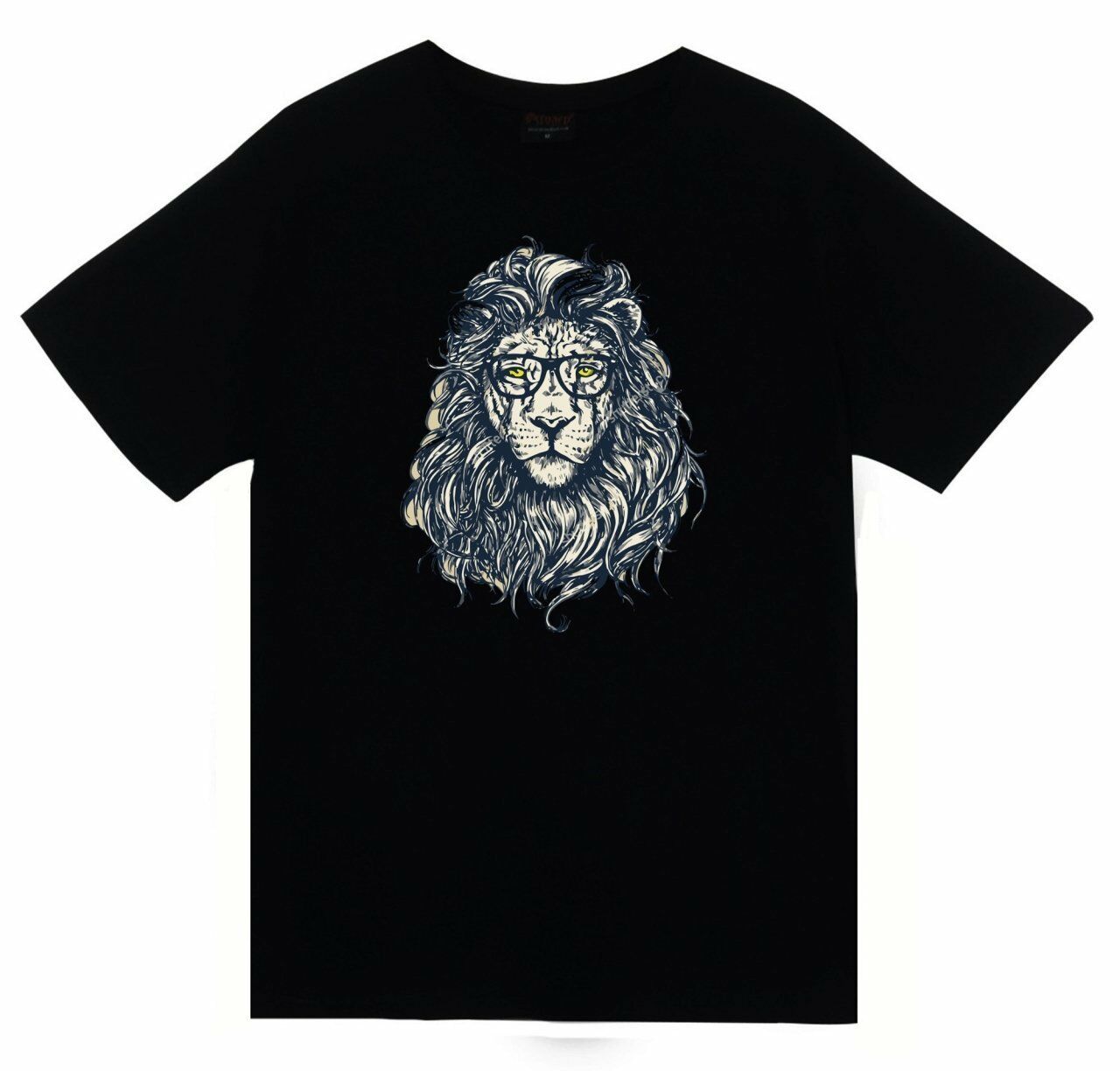 Aslan Gözlüklü Baskılı T-shirt