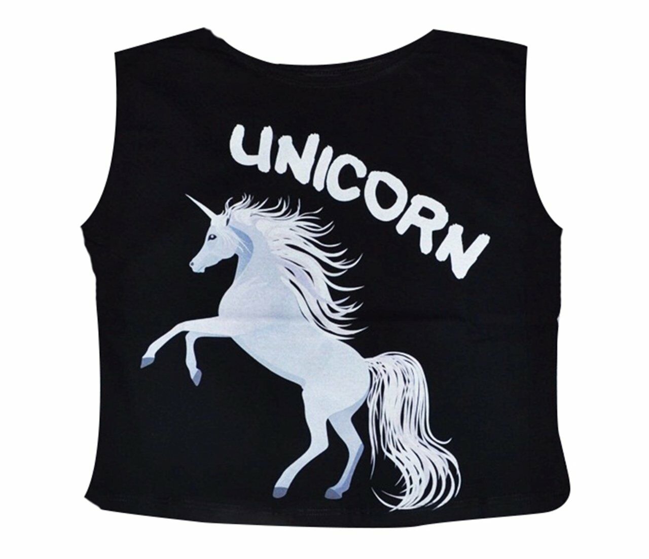 UNICORN Baskılı Göbek Üstü-Yarım T-shirt