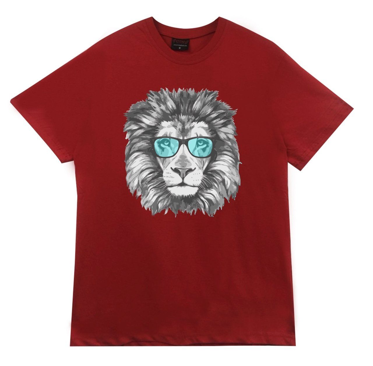 Aslan Gözlüklü Baskılı T-shirt