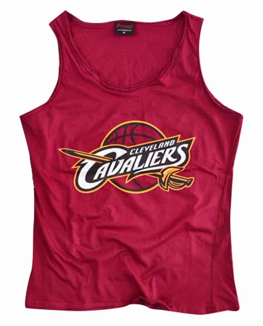 Cleveland Cavaliers Baskılı Sıfır Kol T-Shirt