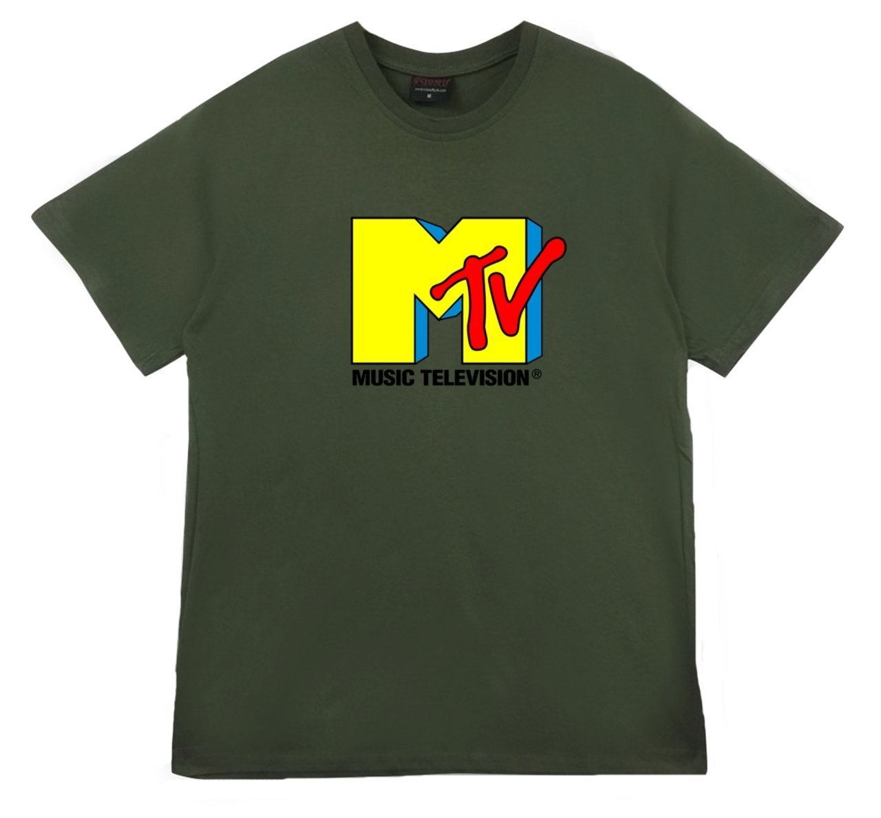 MTV Baskılı T-shirt HAKİ - S