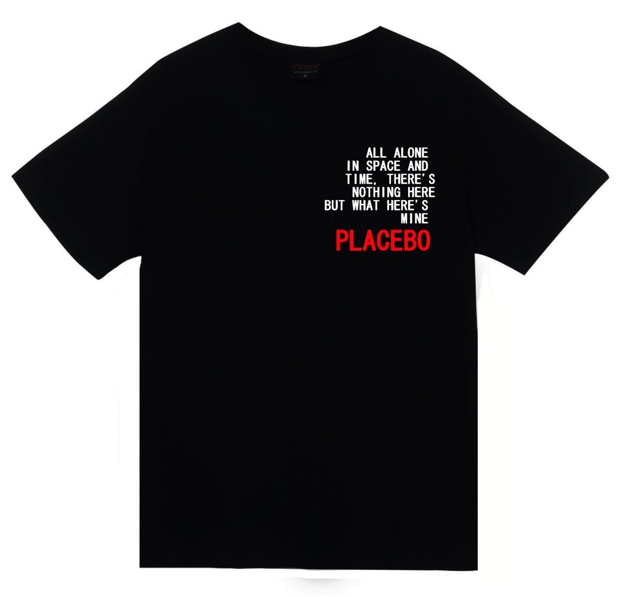 Placebo Baskılı T-shirt
