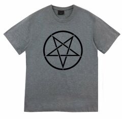 Pentagram Baskılı T-shirt
