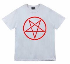 Pentagram Baskılı T-shirt