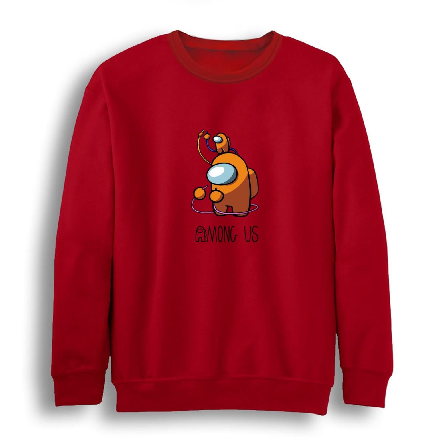 Among Us Oyun Baskılı Bisiklet Yaka Sweatshirt