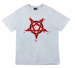 Pentagram Baskılı T-shirt