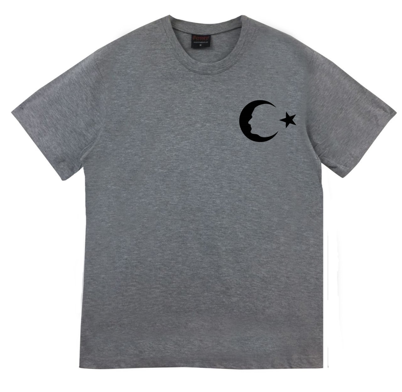 Gazi Mustafa Kemal Atatürk Baskılı T-shirt GRİ - S