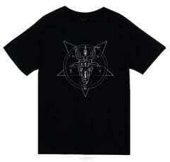 Pentagram Baskılı T-shirt