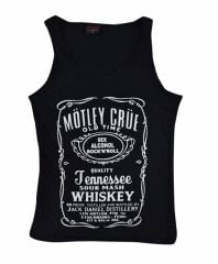 Motley Crue Baskılı Sıfır Kol T-Shirt