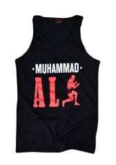 Muhammed Ali Baskılı Sıfır Kol T-Shirt