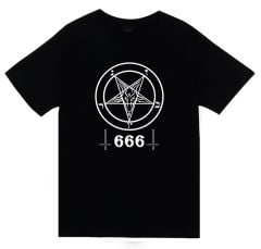Pentagram Baskılı T-shirt
