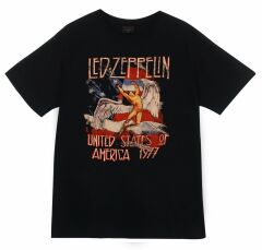 Led Zeppelin Baskılı T-shirt