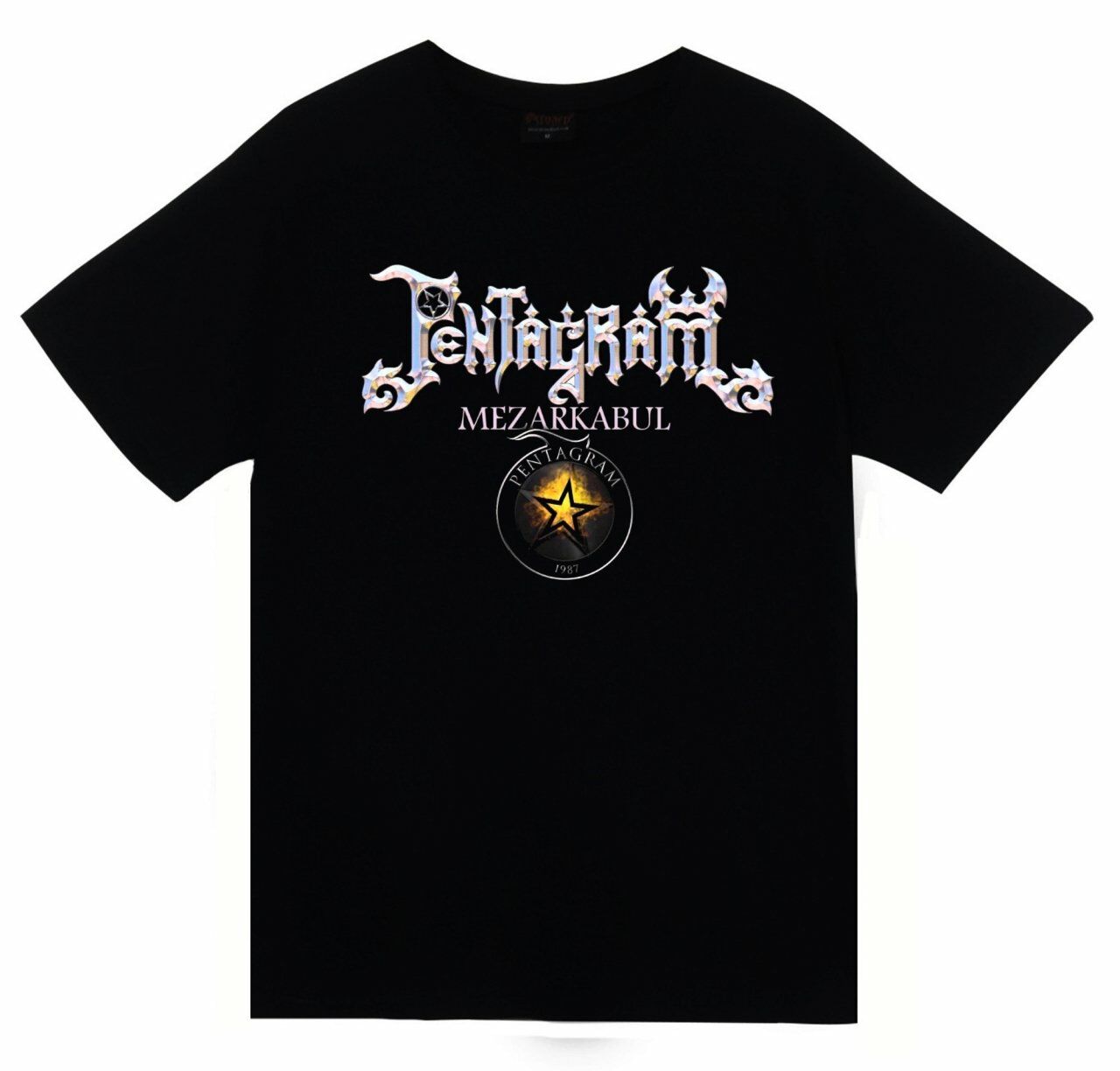 Pentagram Baskılı T-shirt