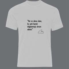 Recep Tayyip Erdoğan Baskılı T-shirt BEYAZ - 4XL