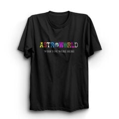 Travis Scott Astroworld Baskılı Tshirt