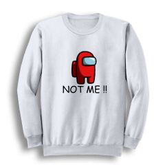 Among Us Oyun Baskılı Bisiklet Yaka Sweatshirt