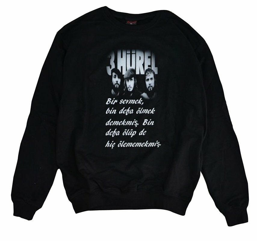 3 HÜREL Baskılı Sweatshirt