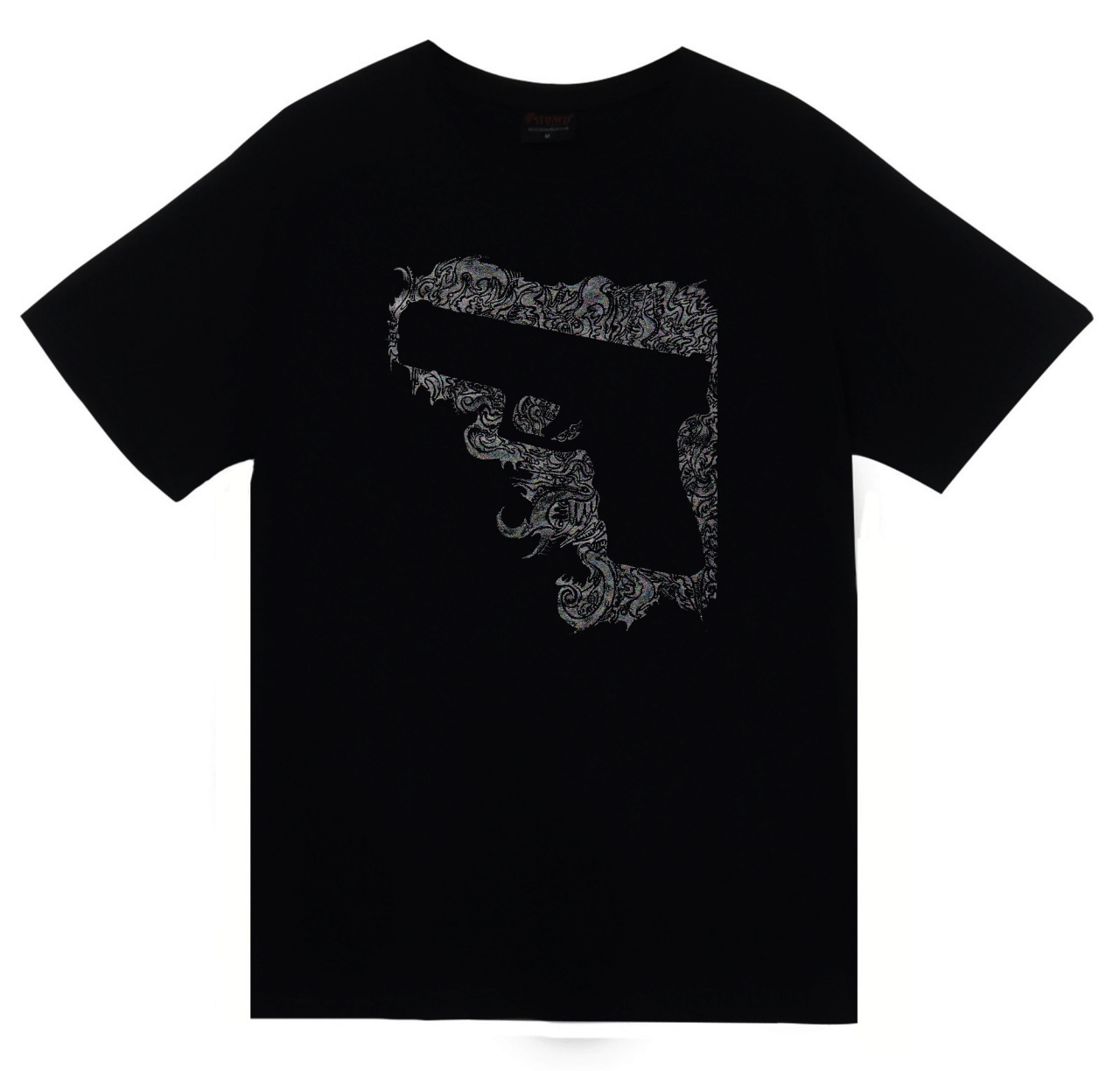 Tabanca Silah Baskılı T-shirt