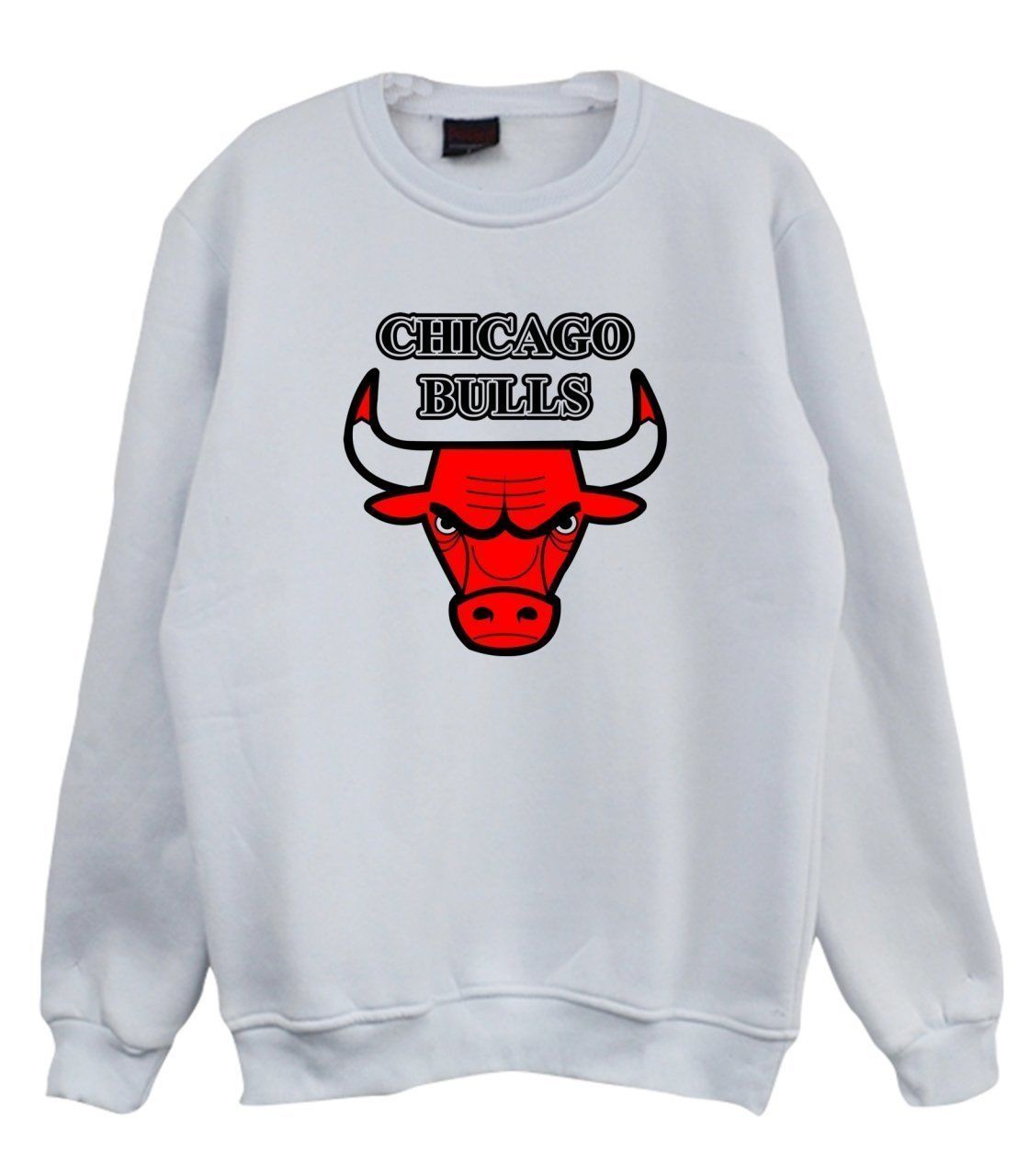 CHICAGO BULLS Baskılı Sweatshirt SİYAH - S