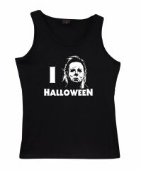 Halloween Baskılı Sıfır Kol T-Shirt