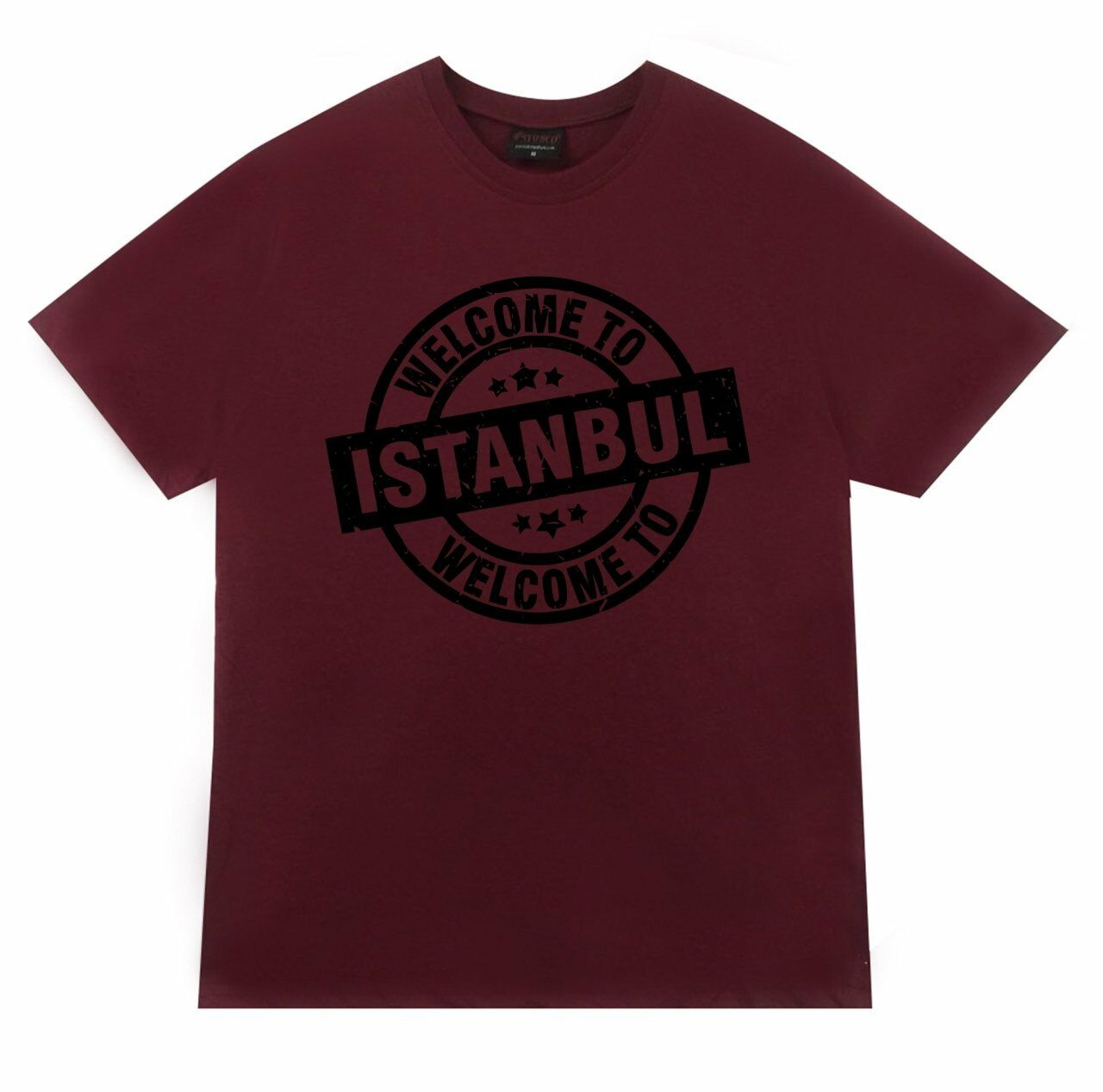 İstanbul Baskılı T-shirt SARI - 3XL