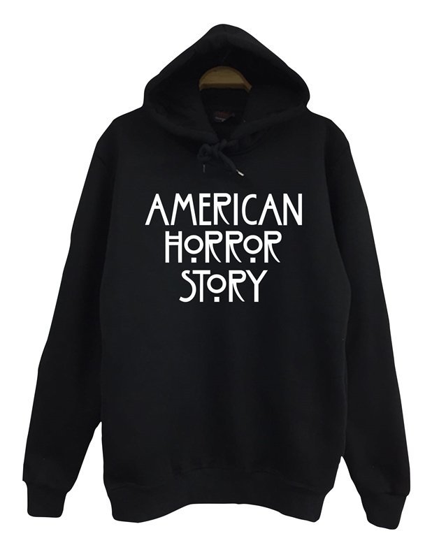 AMERICAN HORROR STORY Baskılı Sweatshirt SİYAH - 5XL