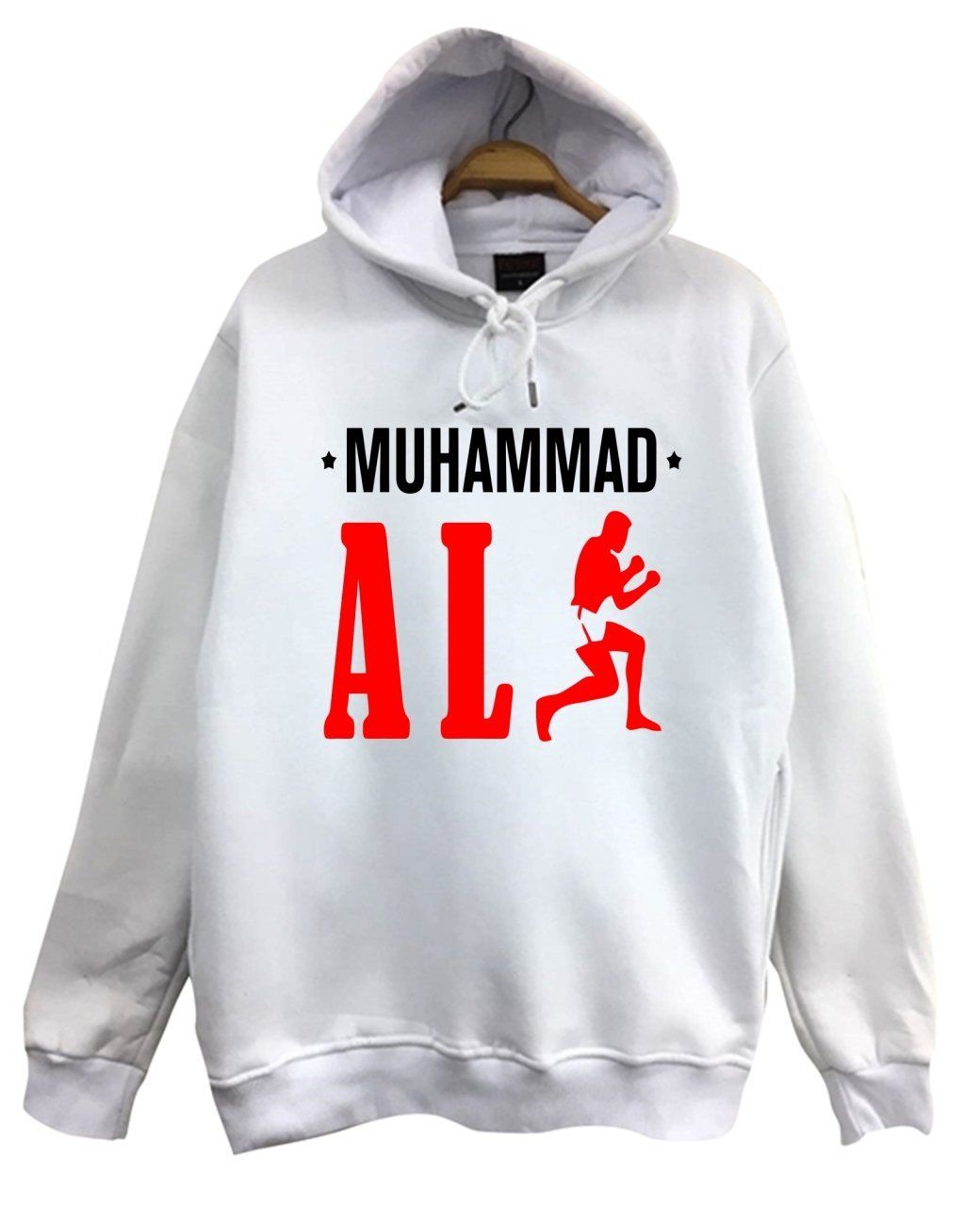 MUHAMMED ALİ Baskılı Sweatshirt SİYAH - 3XL