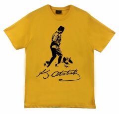 Gazi Mustafa Kemal Atatürk Baskılı T-shirt