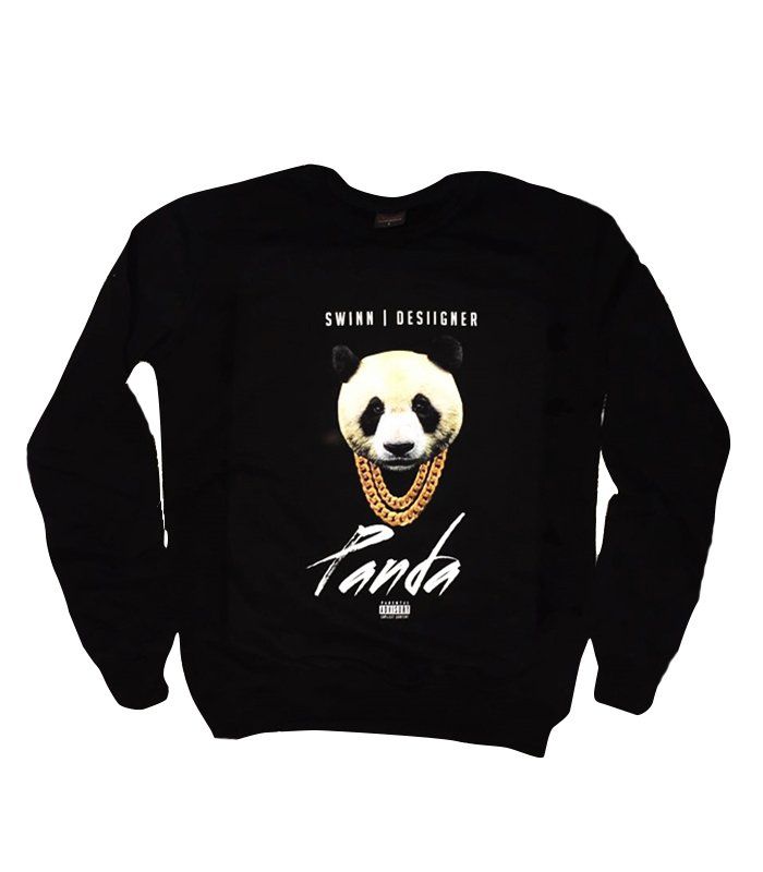 PANDA DESIGNER Baskılı Sweatshirt