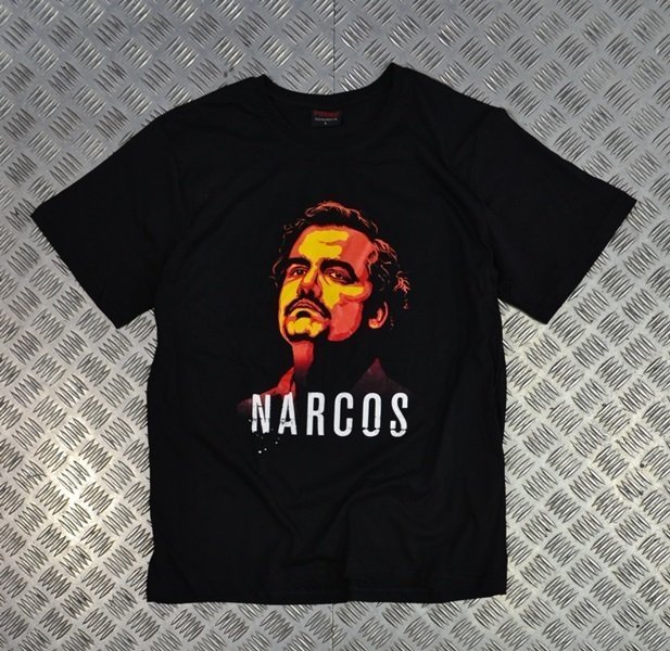 NARCOS PABLO ESCOBAR Baskılı T-shirt SİYAH - S