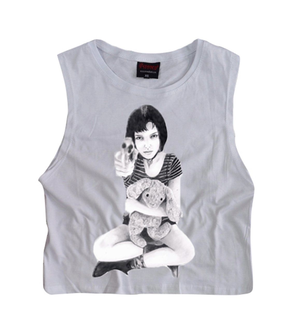 THE LEON Baskılı Göbek Üstü-Yarım T-shirt