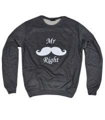 MR RIGHT Baskılı Sweatshirt