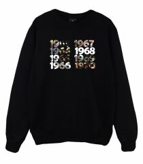 The Beatles Baskılı Sweatshirt