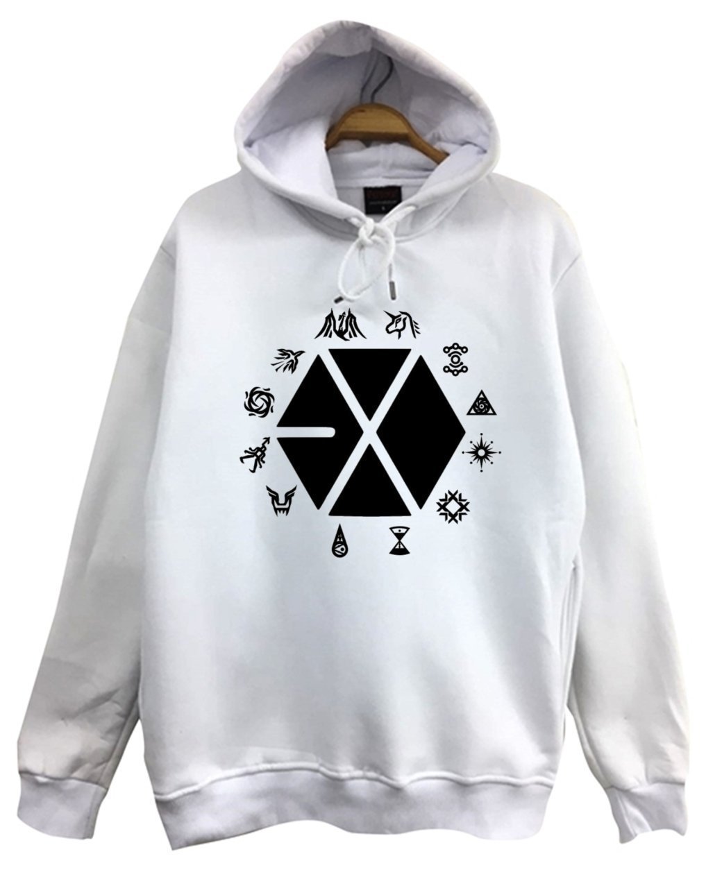 EXO  Baskılı Sweatshirt BEYAZ - L