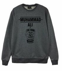 MUHAMMED ALİ Baskılı Sweatshirt