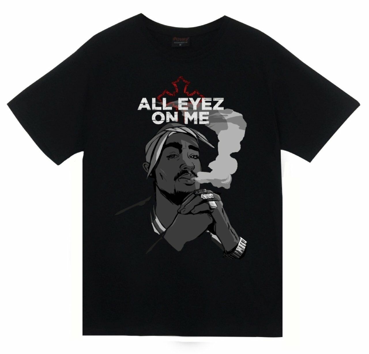 Tupac Shakur Baskılı T-shirt