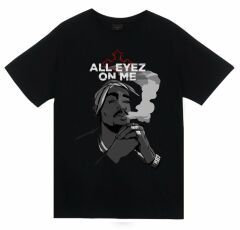 Tupac Shakur Baskılı T-shirt