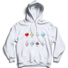 Mizah Baskılı Bisiklet Yaka Sweatshirt
