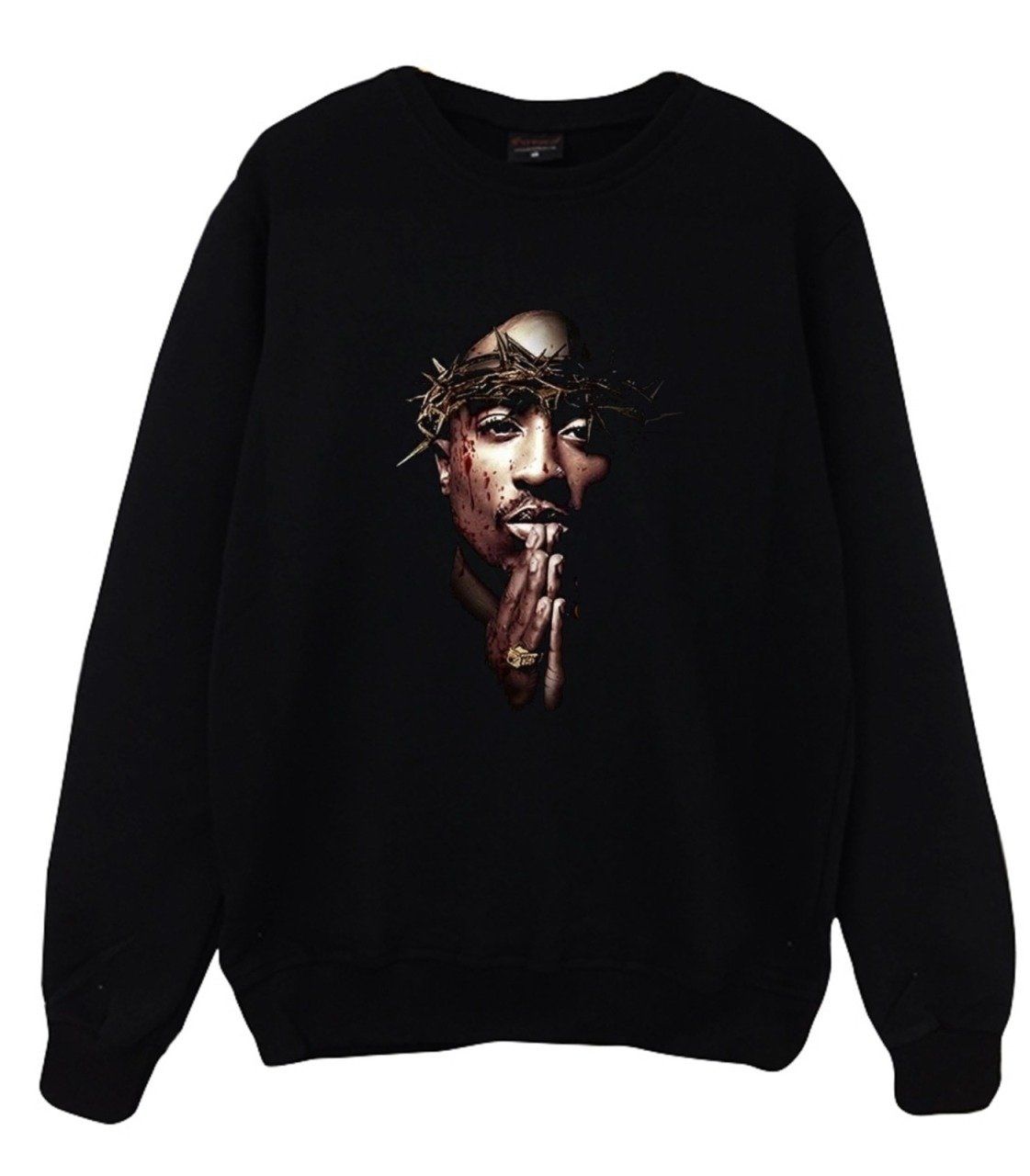 Tupac Shakur Baskılı Sweatshirt