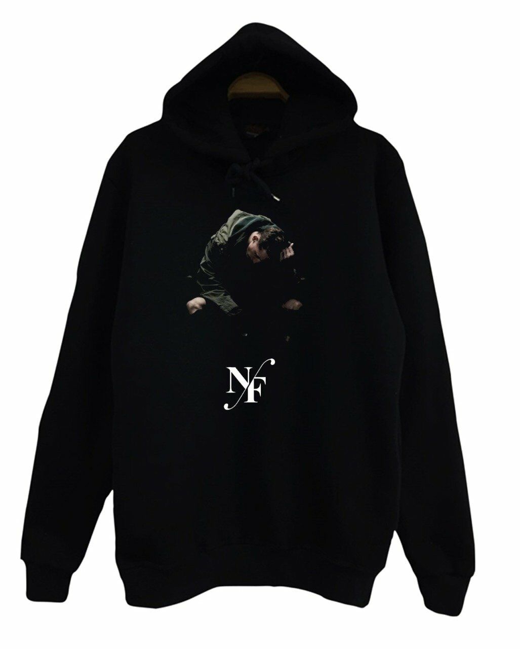 NF Baskılı Kapüşonlu Sweatshirt