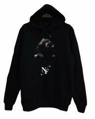 NF Baskılı Kapüşonlu Sweatshirt