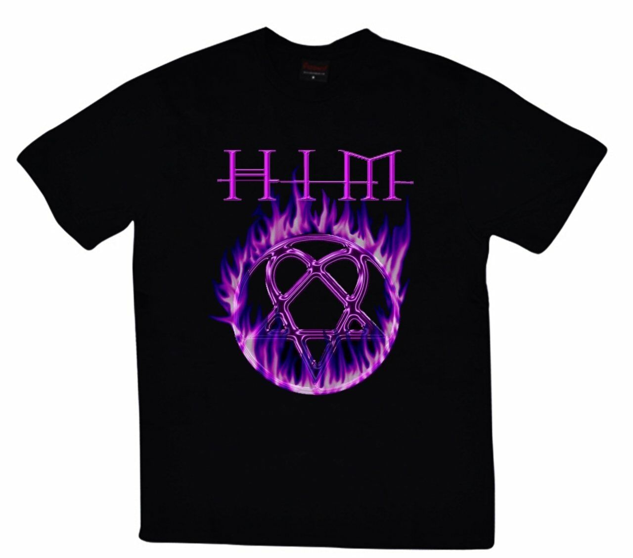 Him Baskılı T-shirt