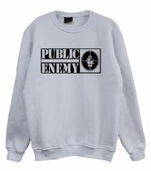 PUBLIC ENEMY Baskılı Sweatshirt