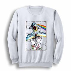 Pink Floyd Baskılı Sweatshirt