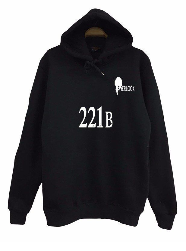 Sherlock Holmes Baskılı Sweatshirt