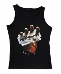 Judas Priest Baskılı Sıfır Kol T-Shirt