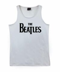 The Beatles Baskılı Sıfır Kol T-Shirt
