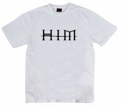 Him Baskılı T-shirt