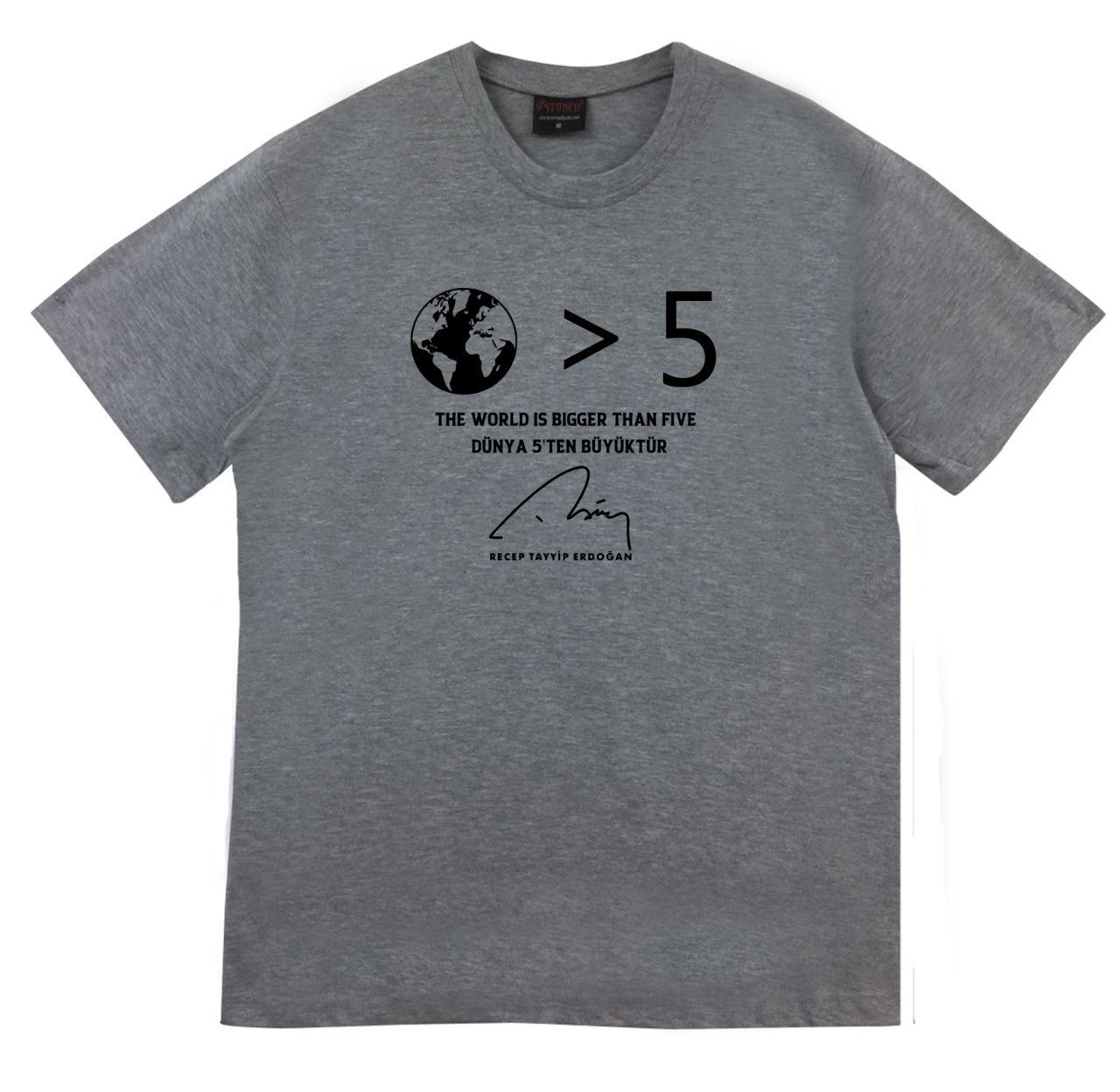 Recep Tayyip Erdoğan Baskılı T-shirt